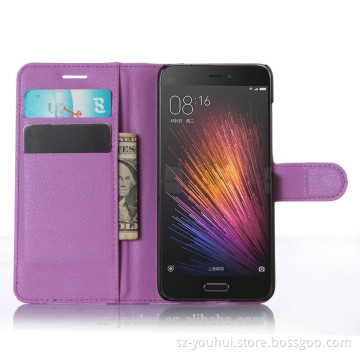 Hot selling pouch wallet case for xiaomi Mi 5